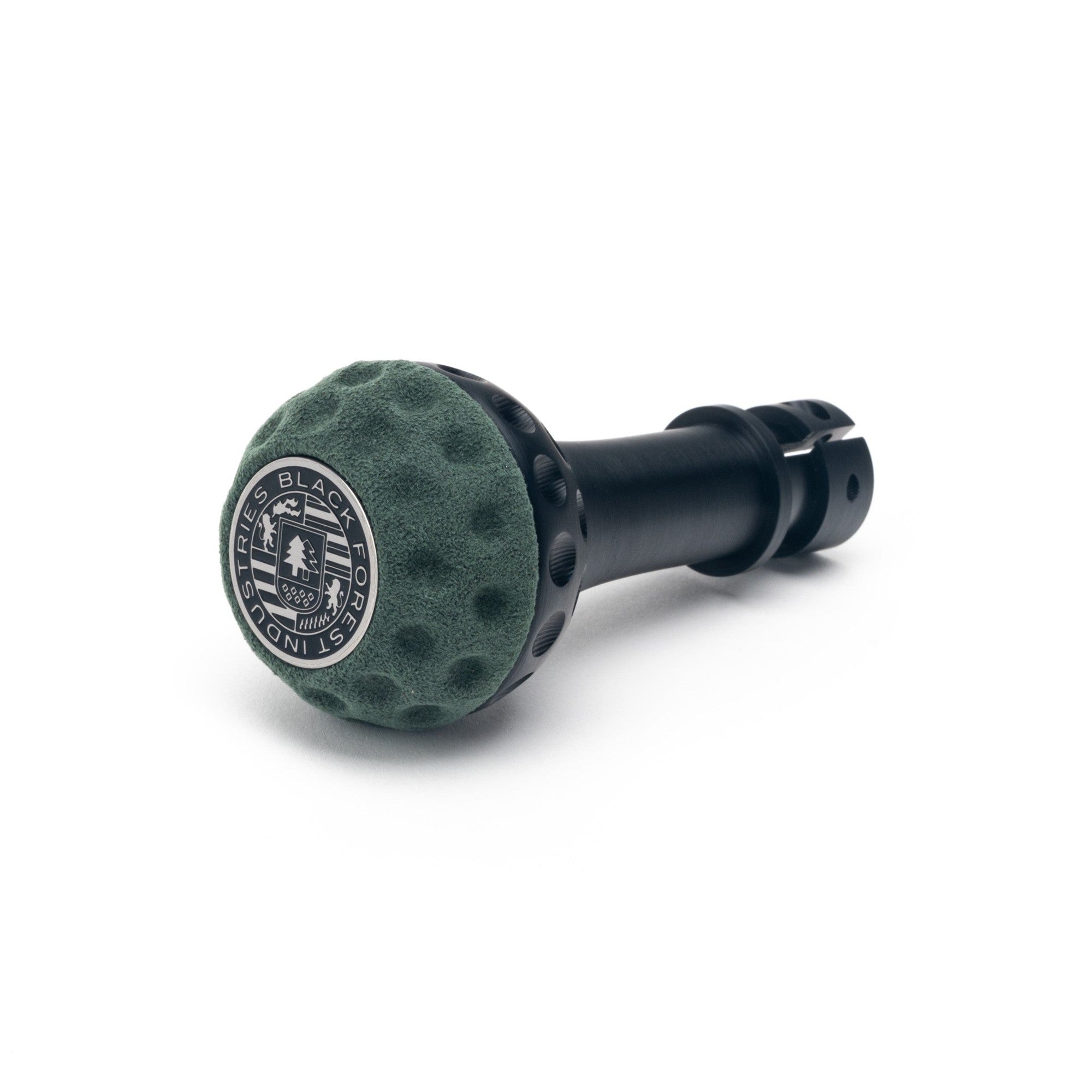 BFI GSB Heavy Weight Shift Knob, Manual, Golf Ball for Volkswagen Golf, Jetta, Passat, Corrado & More (1985–2020) - Emerald Green Alcantara / Black Anodized