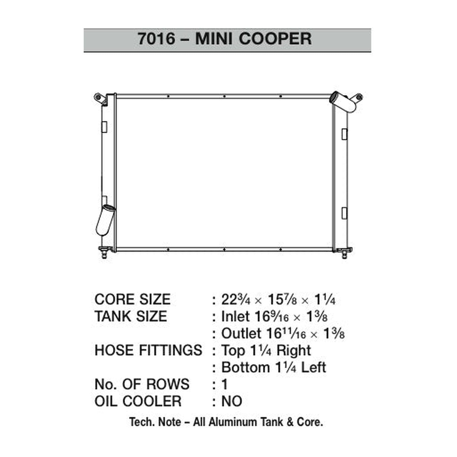 CSF Race Radiator for 02-07 Mini Cooper S (R50/R52/R53)