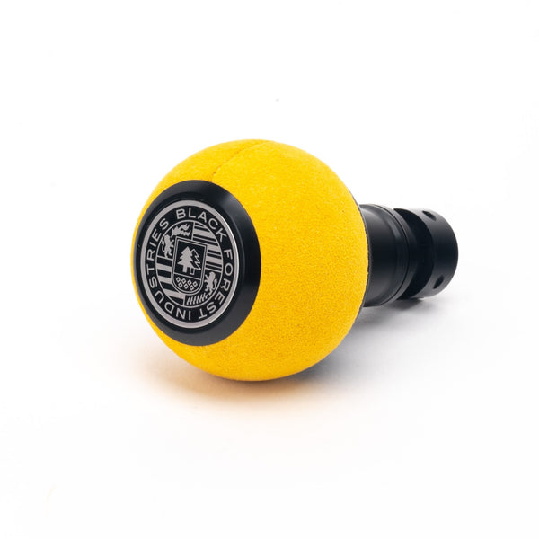BFI GS2 Heavy Weight Shift Knob, Threaded - Giallo Alcantara / Black Anodized