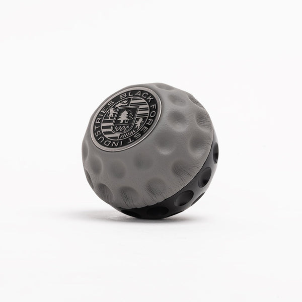 BFI GSB Heavy Weight Shift Knob, CAE Shifter - Graphite Gray Napa Leather / Black Anodized