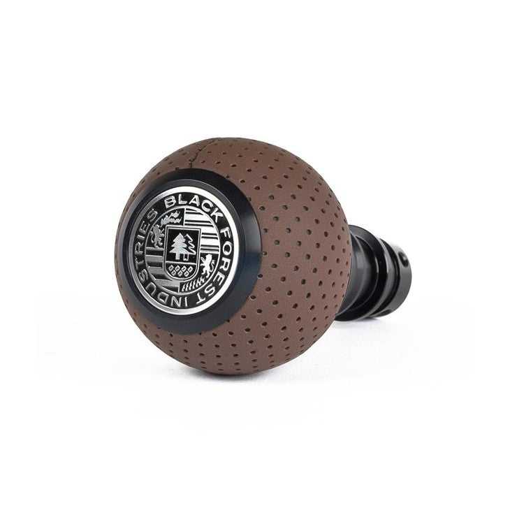 BFI GS2 Heavy Weight Shift Knob, Manual for Toyota Supra A90 / A91 (2020–2026) - Nougat Brown Air Leather / Black Anodized