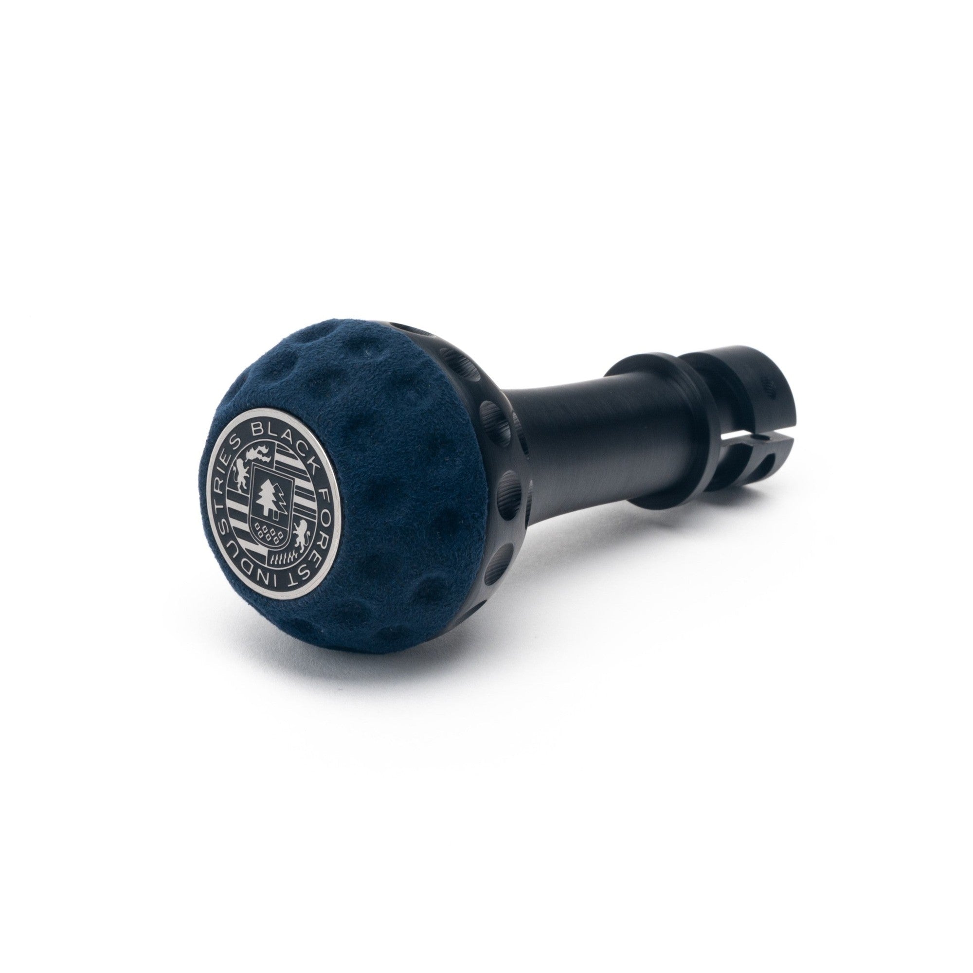 BFI GSB Heavy Weight Shift Knob, Manual, Golf Ball for MINI Cooper, Clubman, Convertible, Roadster & More (2001–2024) - Royal Blue Alcantara / Black Anodized