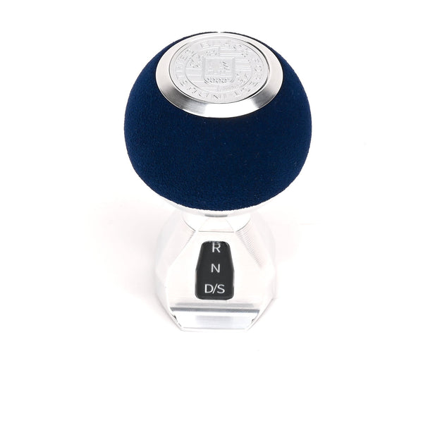 BFI GS2 Heavy Weight Shift Knob, Auto / DSG for Volkswagen Golf MK8 & Atlas Mk1 (2019–2026) - Royal Blue Alcantara / Machined Finish