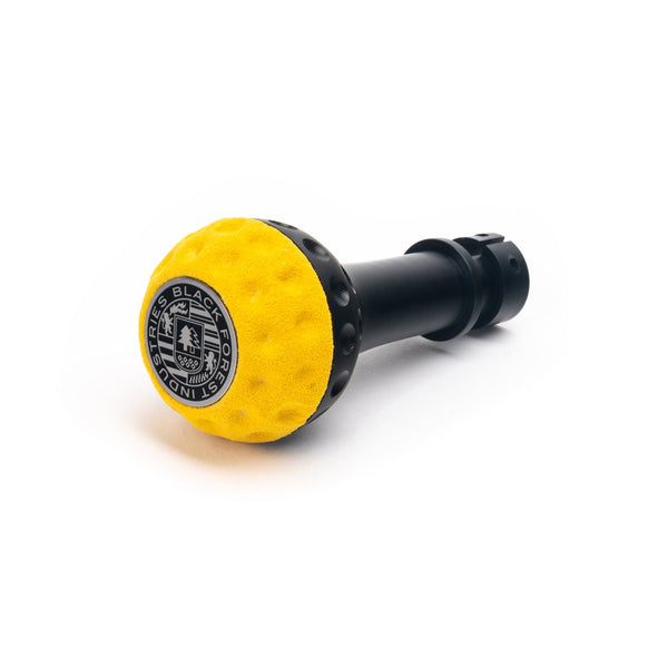 BFI GSB Heavy Weight Shift Knob, Manual, Golf Ball for BMW 6 Series, 3 Series, 8 Series, 5 Series & More (1976–2026) - Giallo Alcantara / Black Anodized