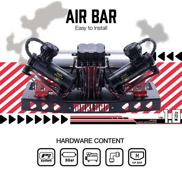 MaxLoad Air Bar P1 - Complete Air Suspension Management Kit