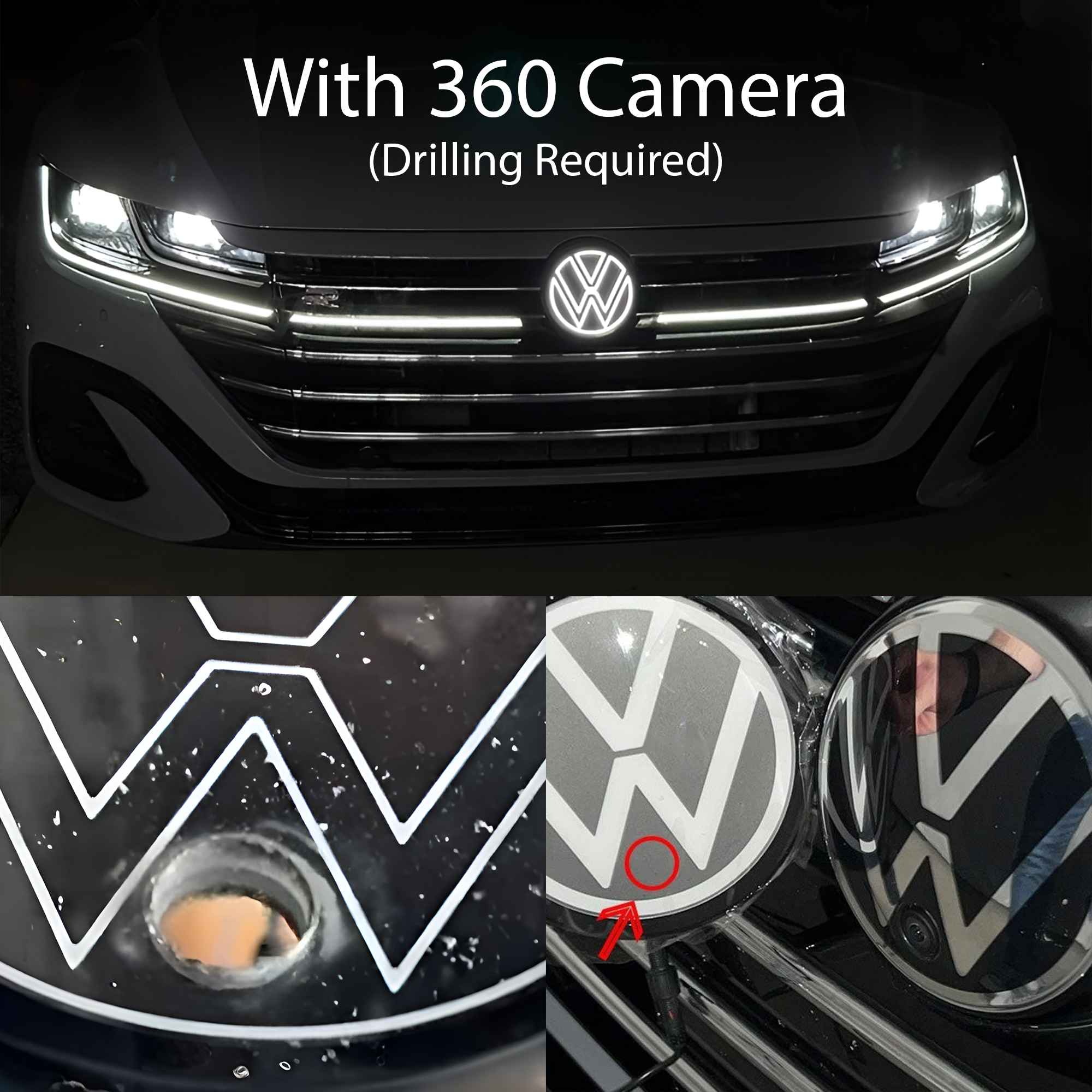 Dynamic LED Emblem for Volkswagen Arteon (2017-2024) - EuroSpeed