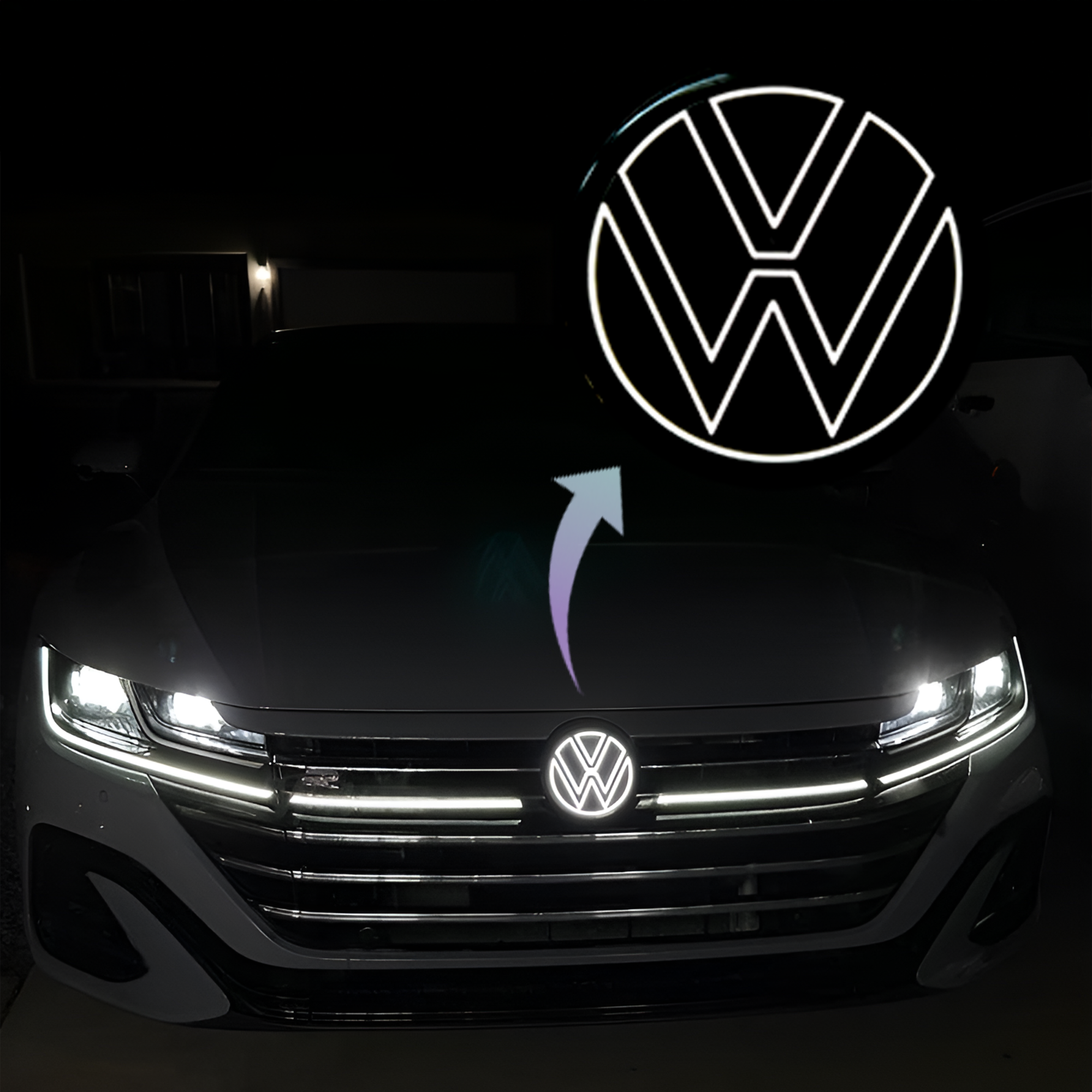 Dynamic LED Emblem for Volkswagen Arteon (2017-2024) - EuroSpeed