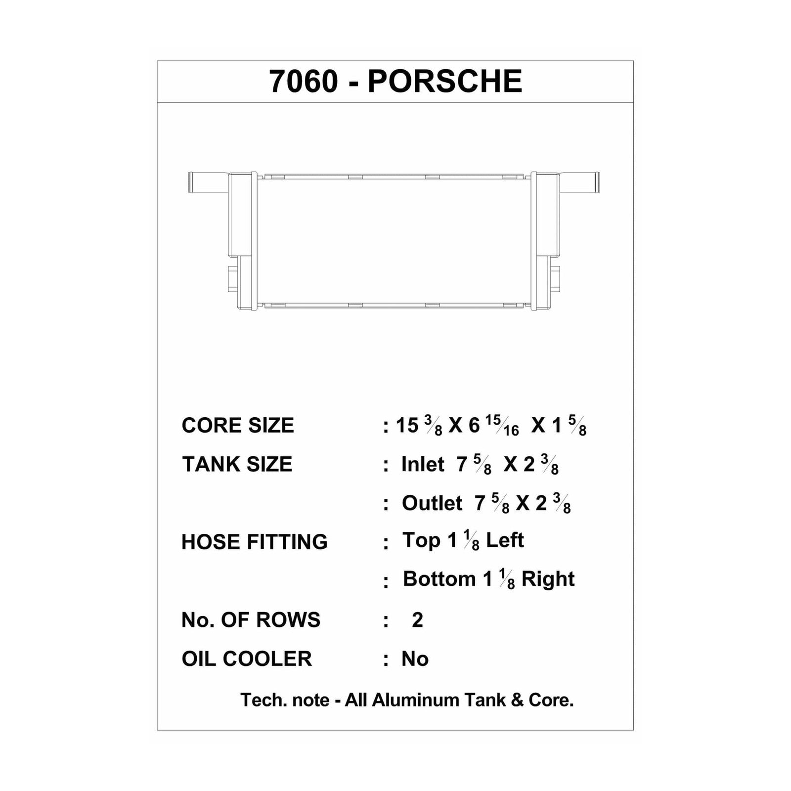 CSF Race Radiator for Porsche 991 911 / 981/982 Cayman/Boxster (Center)