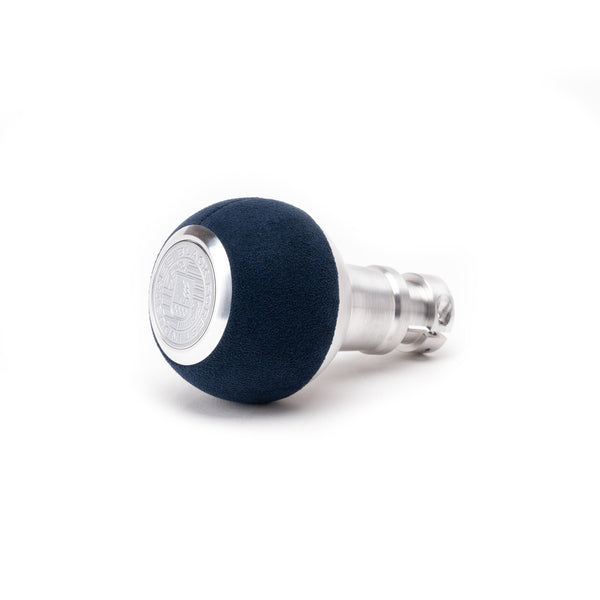 BFI GS2 Heavy Weight Shift Knob, Auto / DSG for BMW 3 Series, Z3, 5 Series, 7 Series & More (1990–2010) - Royal Blue Alcantara / Machined Finish