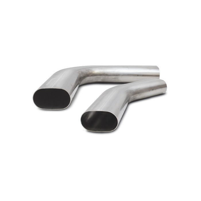 Vibrant Performance 304 Stainless Steel Oval Horizontal Plane Mandrel Bend