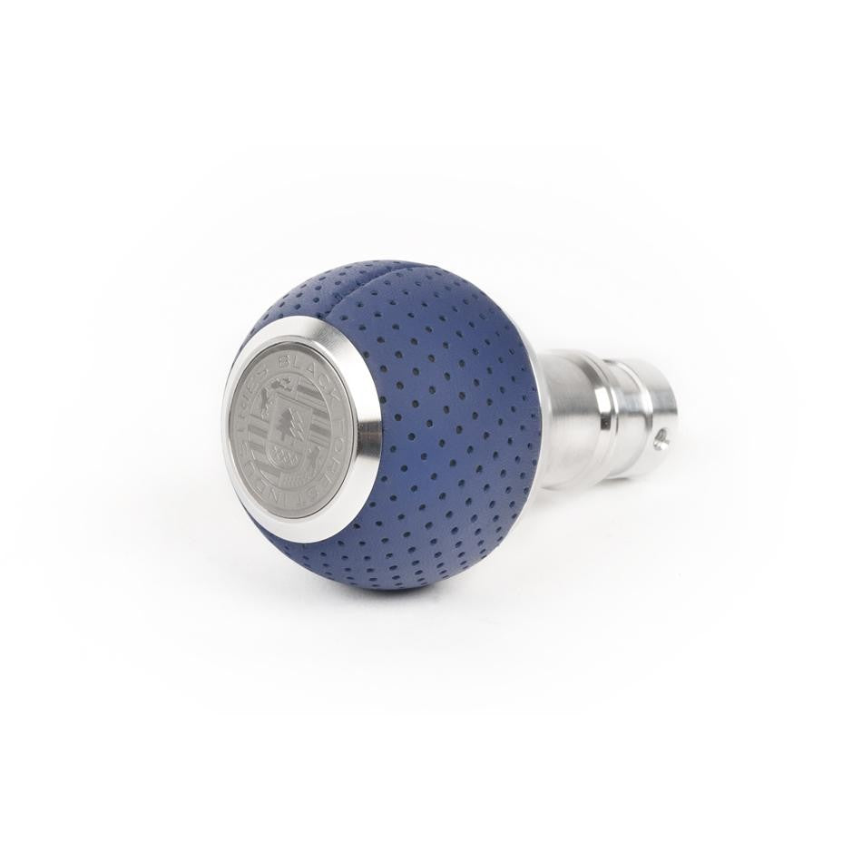 BFI GS2 Heavy Weight Shift Knob, Auto / DSG for BMW 3 Series, Z3, 5 Series, 7 Series & More (1990–2010) - Maritime Blue Air Leather / Machined Finish
