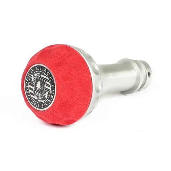BFI GSB Heavy Weight Shift Knob, Auto / DSG, Golf Ball for Volkswagen Passat, Atlas, Eos, Passat CC & More (1999–2026) - Red Alcantara / Machined Finish