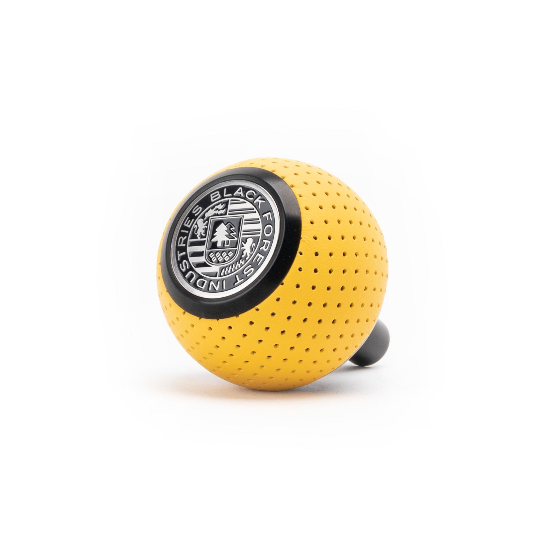 BFI GS2 Heavy Weight Shift Knob for Audi R8 42 / 4S (2006–2024) - Giallo Taurus Yellow Air Leather / Black Anodized / V2
