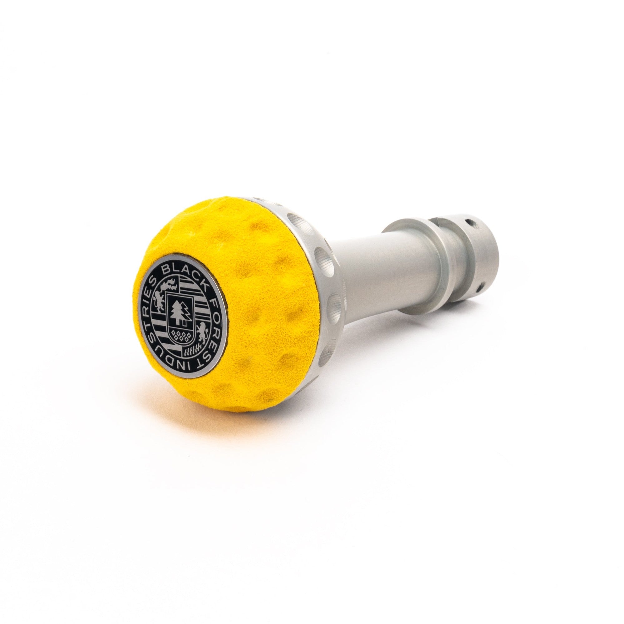 BFI GSB Heavy Weight Shift Knob, Manual, Golf Ball for MINI Cooper, Clubman, Convertible, Roadster & More (2001–2024) - Giallo Alcantara / Machined Finish