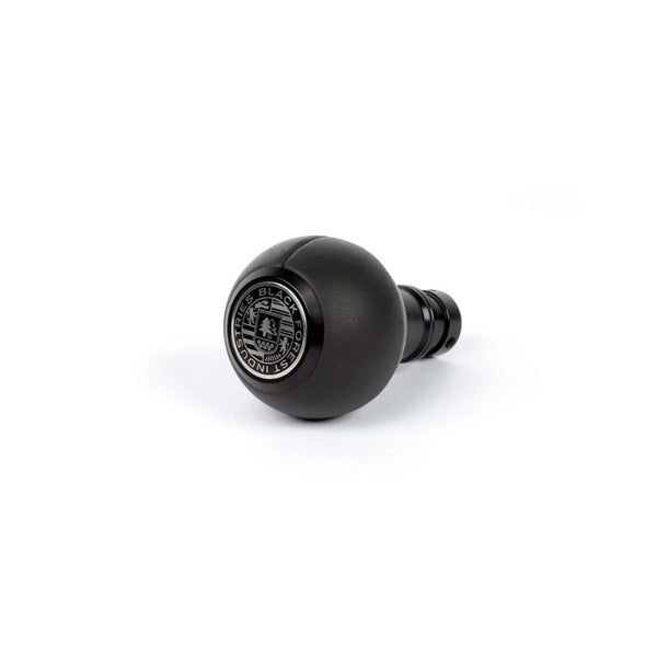 BFI GS2 Heavy Weight Shift Knob, Threaded - Black Napa Leather / Black Anodized