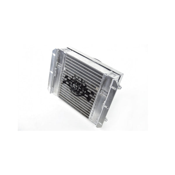 CSF Race Oil Cooler for 13.8in x 10in Dual Fluid Bar & Plate HD Oil Cooler w/9in SPAL Fan (Discontinued)