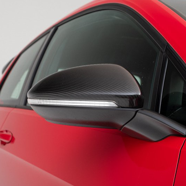 Carbon Fiber Mirror Cap Replacements for Volkswagen Golf MK7 7.5 (2014-2020) - EuroSpeed