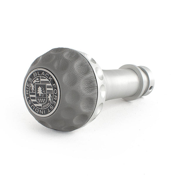 BFI GSB Heavy Weight Shift Knob, Manual, Golf Ball for BMW 6 Series, 3 Series, 8 Series, 5 Series & More (1976–2026) - Graphite Gray Napa Leather / Machined Finish