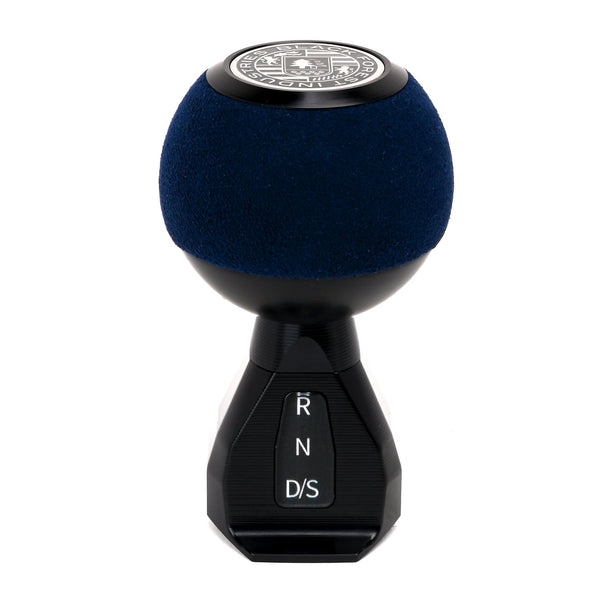 BFI GS2 Heavy Weight Shift Knob, Auto / DSG for Volkswagen Golf MK8 & Atlas Mk1 (2019–2026) - Royal Blue Alcantara / Black Anodized