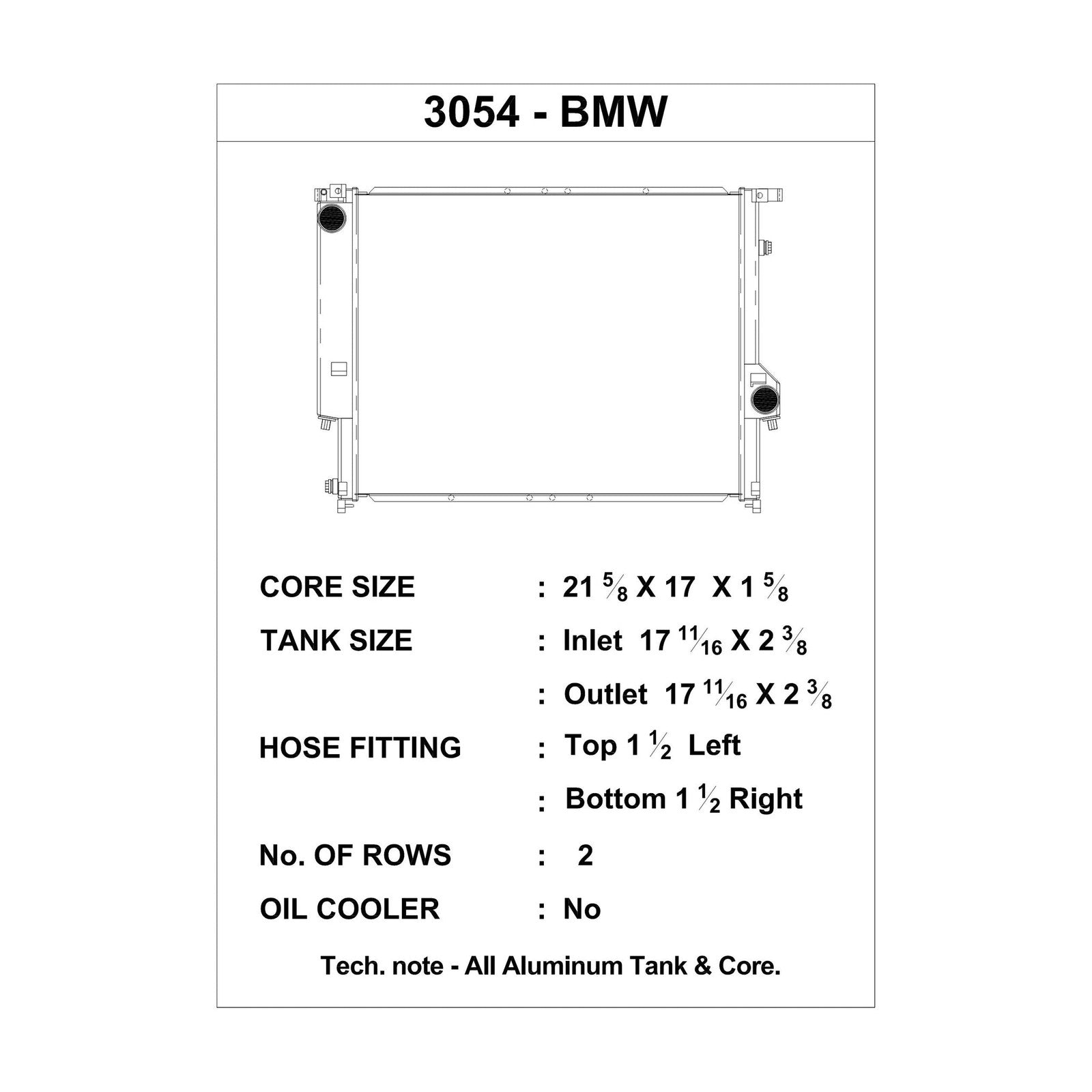 CSF Race Radiator for BMW E36 M3 / 3-Series / E30 3-Series