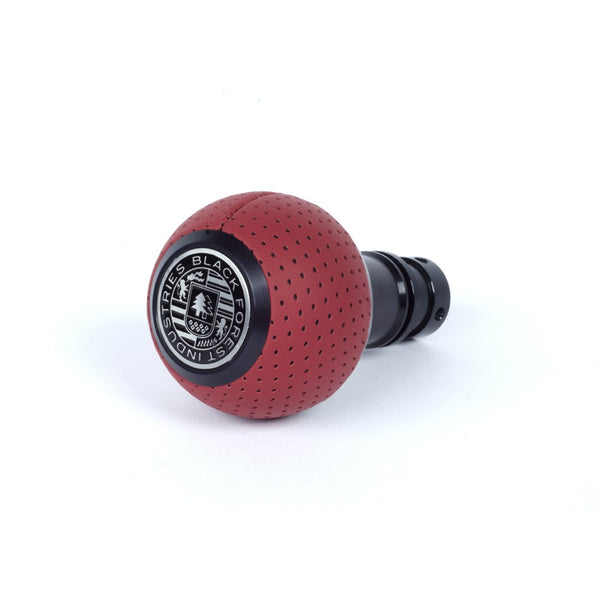 BFI GS2 Heavy Weight Shift Knob for Porsche 924 / 944 / 951 (1976–1991) - Magma Red Air Leather / Black Anodized