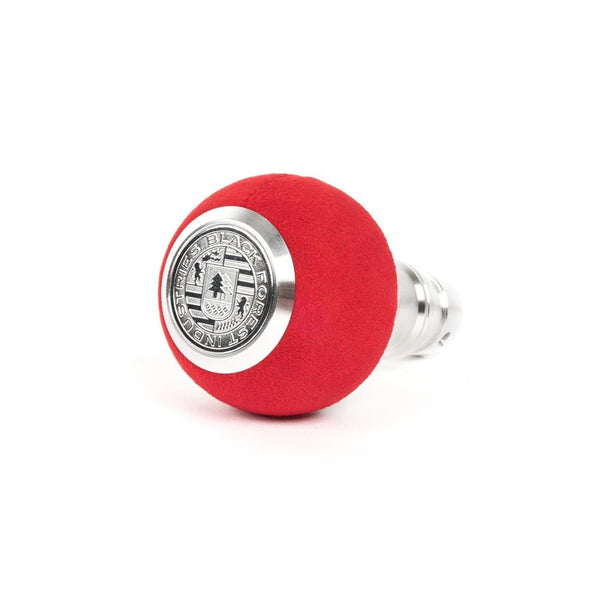 BFI GS2 Heavy Weight Shift Knob, Auto / DSG for BMW 3 Series, Z3, 5 Series, 7 Series & More (1990–2010) - Red Alcantara / Machined Finish