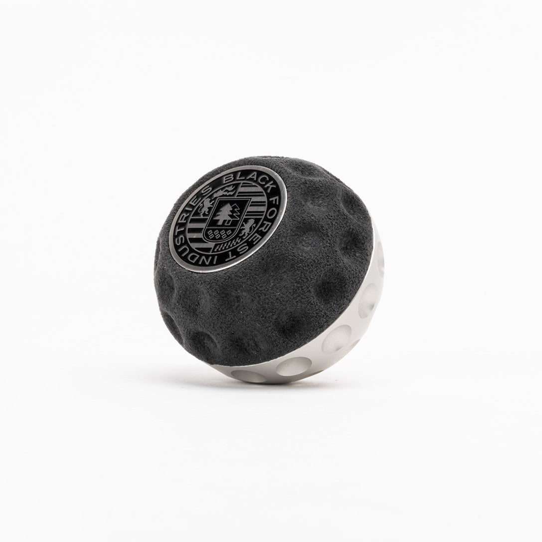BFI GSB Heavy Weight Shift Knob, Universal - Charcoal Alcantara / Clear Anodized / Metric