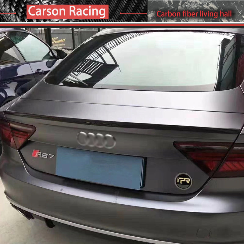 Carbon Fiber P Style Rear Trunk Spoiler — Audi A7 (4G8) (2012–2018)