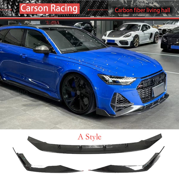 Carbon Fiber Front Bumper Lip — Audi RS7 (C8 / 4KA) (2020+)