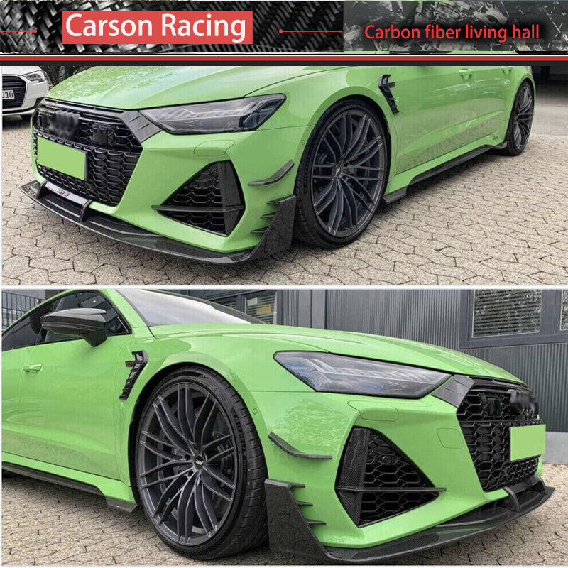Carbon Fiber Front Bumper Lip — Audi RS7 (C8 / 4KA) (2020+)
