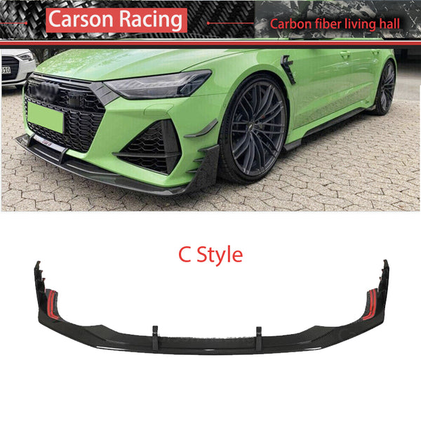 Carbon Fiber Front Bumper Lip — Audi RS7 (C8 / 4KA) (2020+)