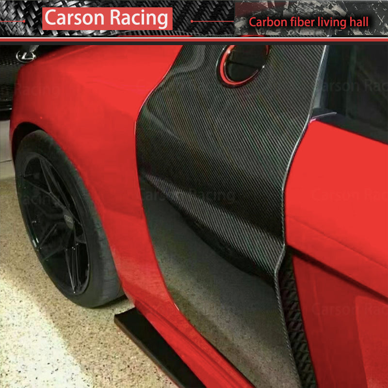 Carbon Fiber OEM+ Side Blade Door Panels — Audi R8 Coupe (2008–2015)