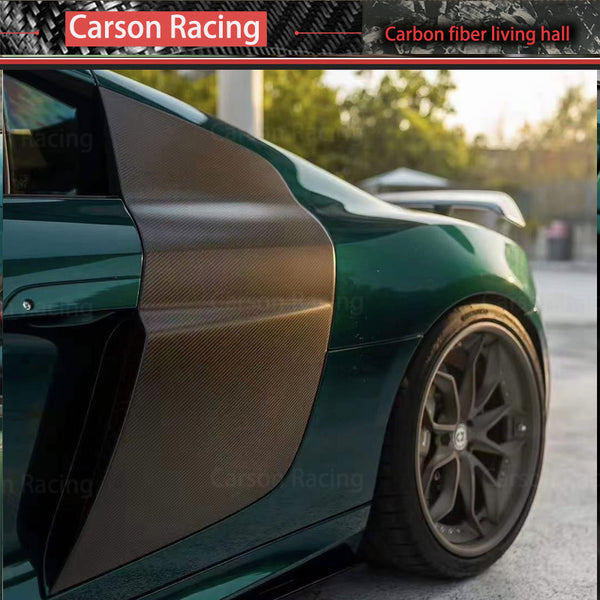 Carbon Fiber OEM+ Side Blade Door Panels — Audi R8 Coupe (2008–2015)