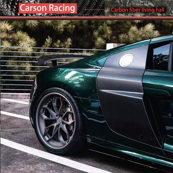Carbon Fiber OEM+ Side Blade Door Panels — Audi R8 Coupe (2008–2015)