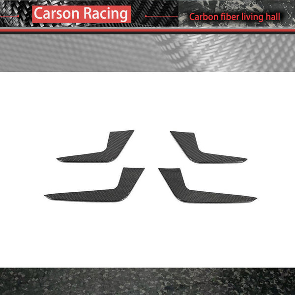 Dry Carbon Fiber Front Bumper Wind Knife Air Intake Vent Panels — Audi RS5 (2018–2025)