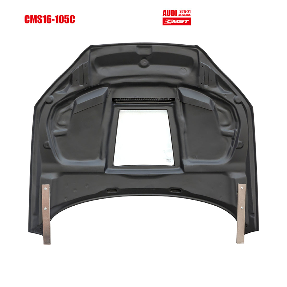 Carbon Fiber CMST Style Hood with Glass Window — Audi A5 / S5 / RS5 (B9/B9.5) (2017–2024)