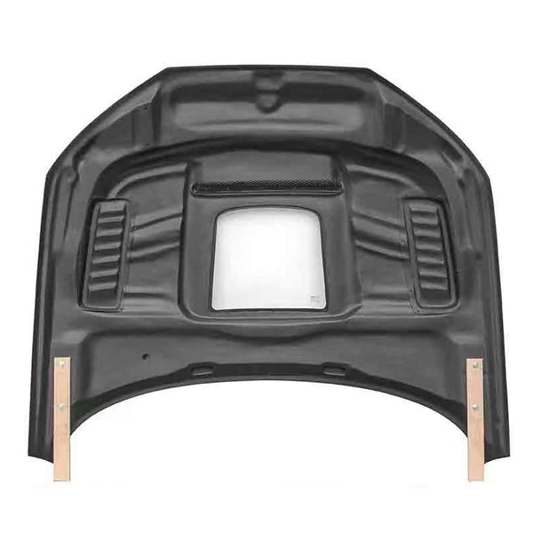 Carbon Fiber Transparent Hood with Glass — Audi A4 / S4 (B10) (2020–2024)