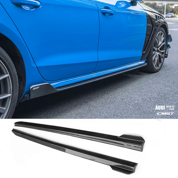 Carbon Fiber Side Skirts (CMST Style) — Audi A4 S Line / S4 (B10) (2020–2024)