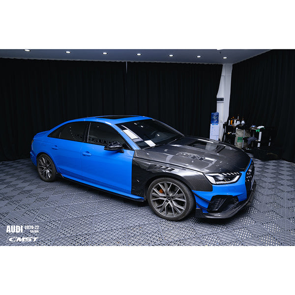 Carbon Fiber Side Skirts (CMST Style) — Audi A4 S Line / S4 (B10) (2020–2024)