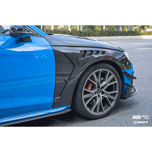 Dry Carbon Fiber Side Fender Vents — Audi A4 S Line / S4 (B10) (2007–2024)