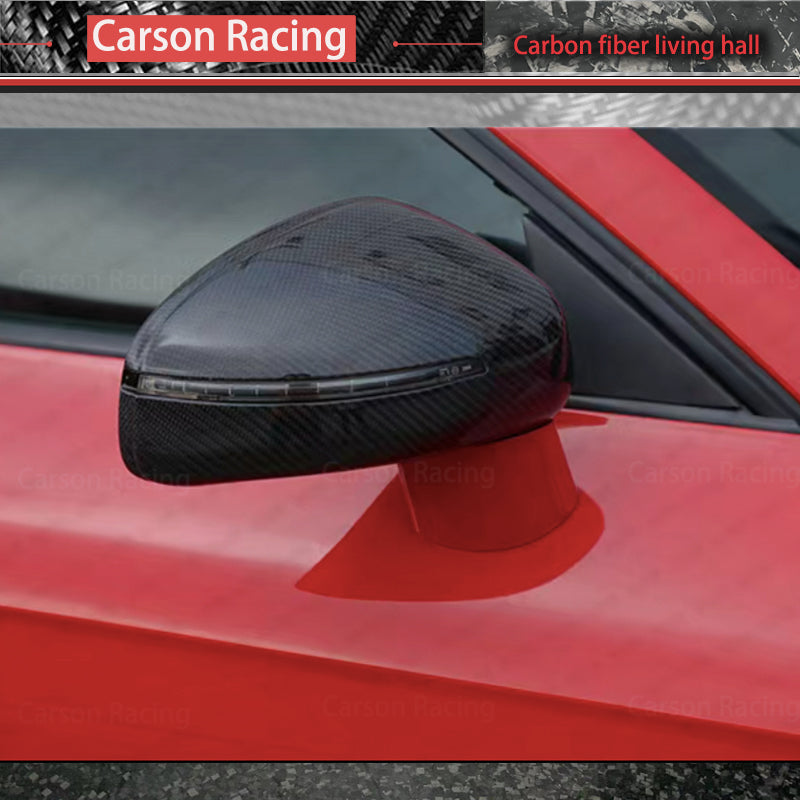 Carbon Fiber Rearview Mirror Covers — Audi TT / TTS / TTRS (8J) & R8 (42) (2008–2014)