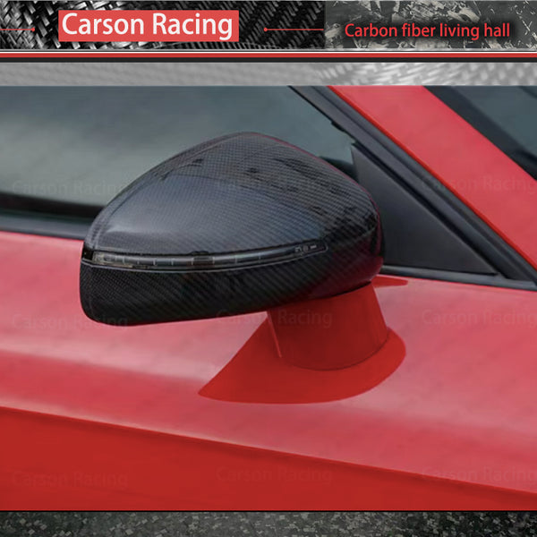 Carbon Fiber Rearview Mirror Covers — Audi TT / TTS / TTRS (8J) & R8 (42) (2008–2014)