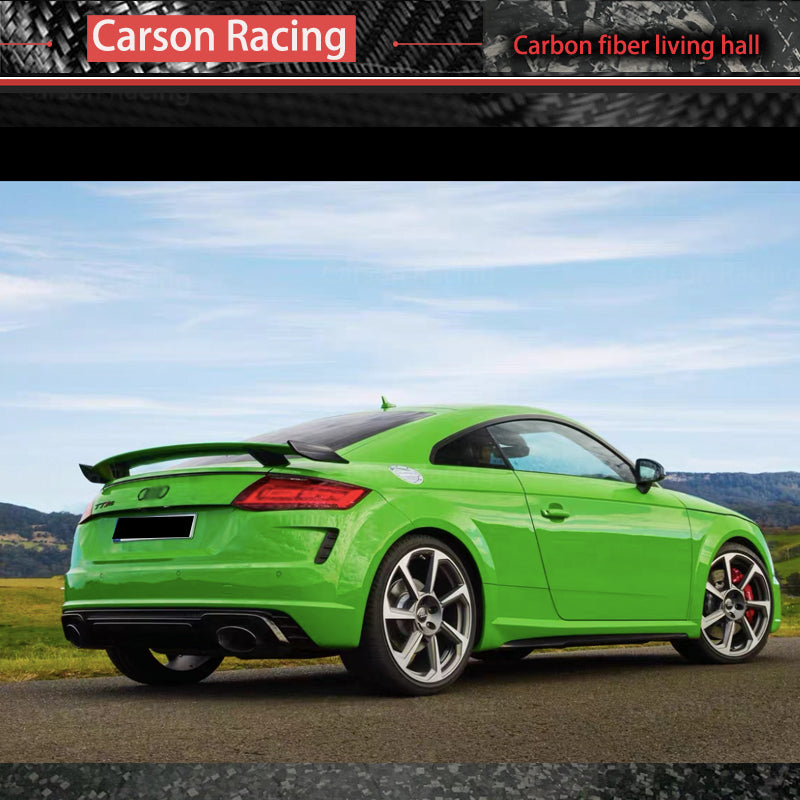 Carbon Fiber Single Deck Rear Spoiler Wing — Audi TT / TTS / TTRS (MK3) (2017–2019)