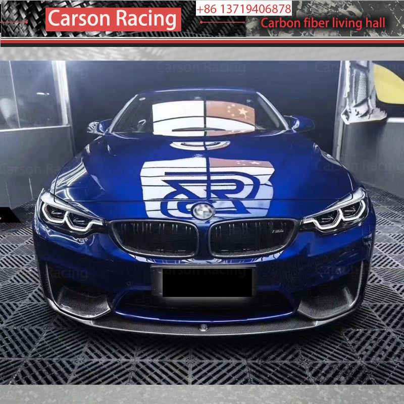 Dry Carbon Fiber MP Style Front Bumper Lip for BMW M3 F80 / M4 F82 / M4 F83 (2014-2020)