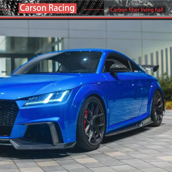 Forged Carbon Fiber Side Skirt Extensions — Audi TTS / TT RS (MK3 / 8S) (2015–2019)