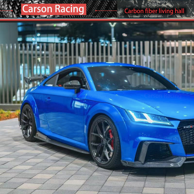 Forged Carbon Fiber Side Skirt Extensions — Audi TTS / TT RS (MK3 / 8S) (2015–2019)