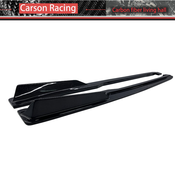 Forged Carbon Fiber Side Skirt Extensions — Audi TTS / TT RS (MK3 / 8S) (2015–2019)