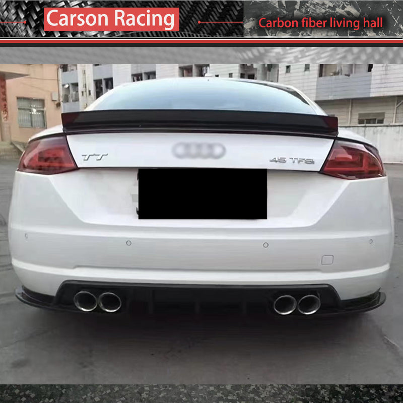 Carbon Fiber Rear Diffuser Lip — Audi TT (MK3) (2017–2019)