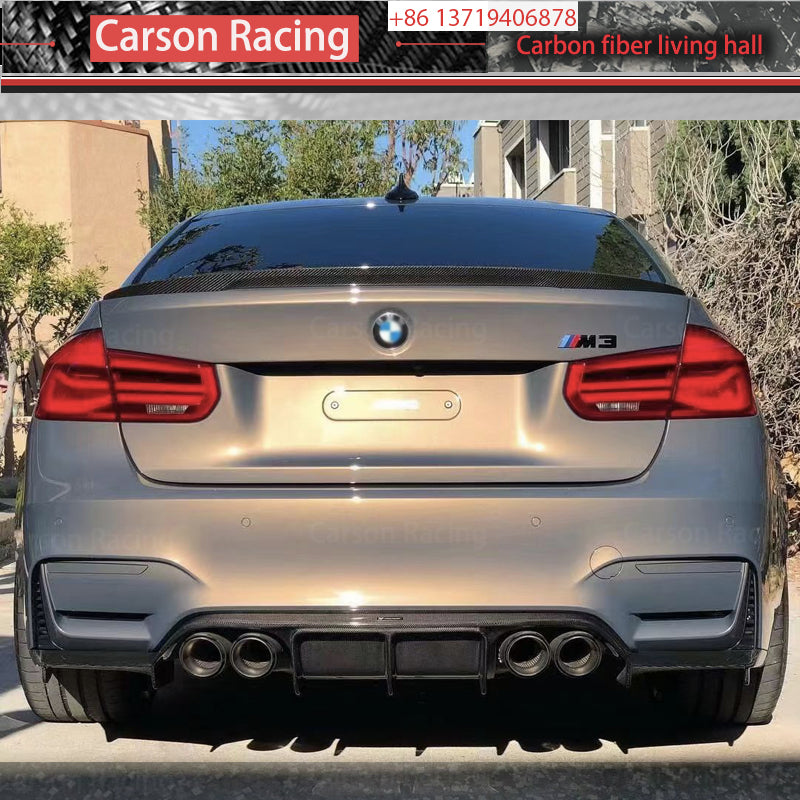 Carbon Fiber Single Deck Rear Trunk Spoiler for BMW 3 Series F30 / F35 / M3 F80 (2011-2019)