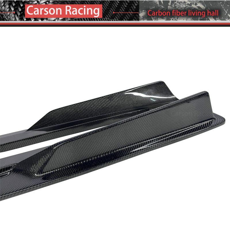 Forged Carbon Fiber Side Skirt Extensions — Audi TTS / TT RS (MK3 / 8S) (2015–2019)